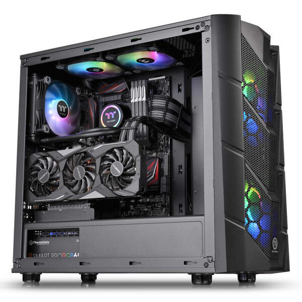 Carcasa Thermaltake Commander C36 Tempered Glass ARGB Neagra