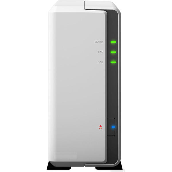 NAS Synology DiskStation DS120j, Marvell Armada 88F3720 Dual-Core 800 MHz, 512 MB DDR3, 1x HDD, 2x USB 2.0, 1 x Lan