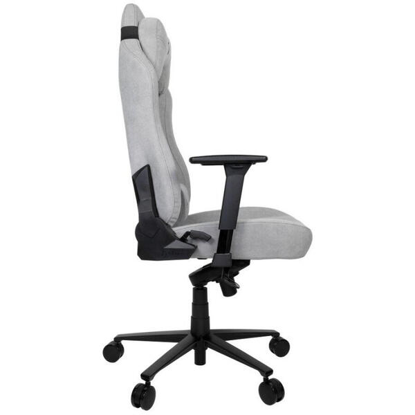 Scaun Gaming AROZZI Vernazza Soft Fabric Light Gray