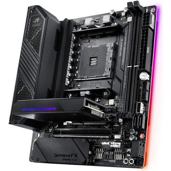 Placa de baza Asus X570 ROG CROSSHAIR VIII IMPACT, Socket AM4, mDTX