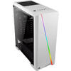 Carcasa Aerocool Cylon RGB, MiddleTower, Fara sursa, Alb-Negru