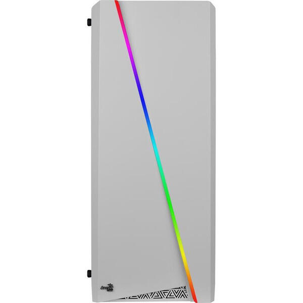 Carcasa Aerocool Cylon RGB, MiddleTower, Fara sursa, Alb-Negru