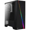 Carcasa Aerocool Cylon RGB, MiddleTower, Fara sursa, Negru