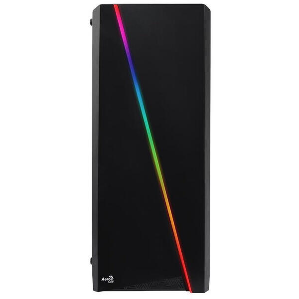 Carcasa Aerocool Cylon RGB, MiddleTower, Fara sursa, Negru