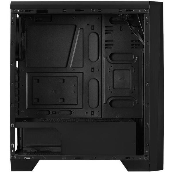 Carcasa Aerocool Cylon RGB Tempered Glass, MiddleTower, Fara sursa, Negru