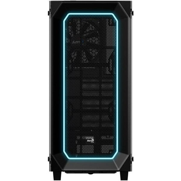 Carcasa Aerocool Project 7 C0 Pro, MiddleTower, Fara sursa, Negru