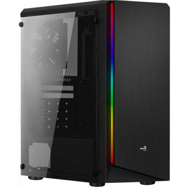 Carcasa Aerocool Rift RGB, MiddleTower, Fara sursa, Negru