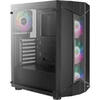 Carcasa Aerocool Sentinel TG RGB, Tempered Glass, MiddleTower, Fara sursa, Negru