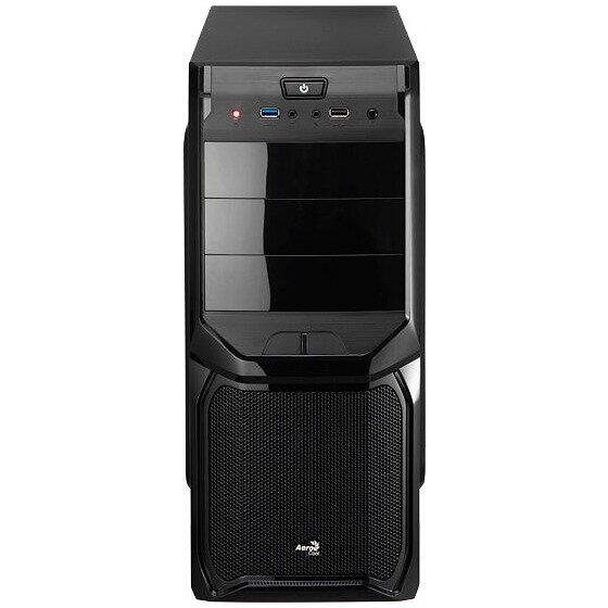 Carcasa Aerocool V3X Advanced, MiddleTower, Fara sursa, Negru