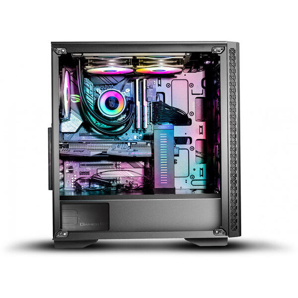 Carcasa Deepcool Matrexx 50,  Tempered Glass, MiddleTower, Fara sursa, Negru