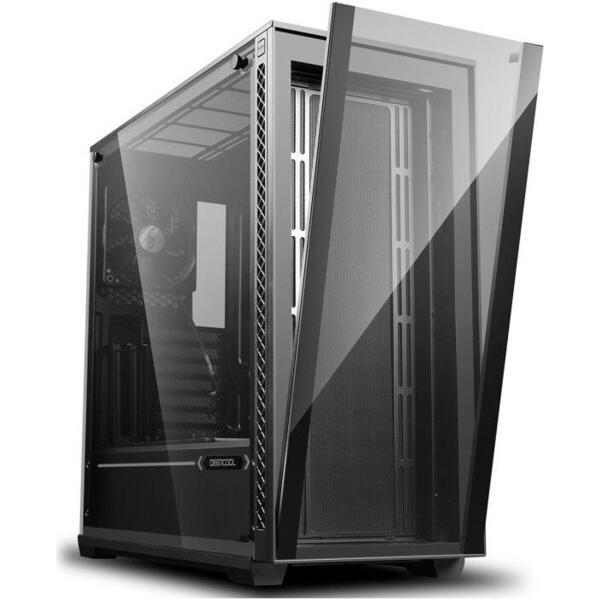 Carcasa Deepcool Matrexx 70, Tempered Glass, MiddleTower, Fara sursa, Negru