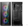 Carcasa Deepcool Matrexx 70 3F, MiddleTower, Fara sursa, Negru