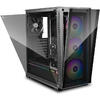 Carcasa Deepcool Matrexx 70 3F, MiddleTower, Fara sursa, Negru