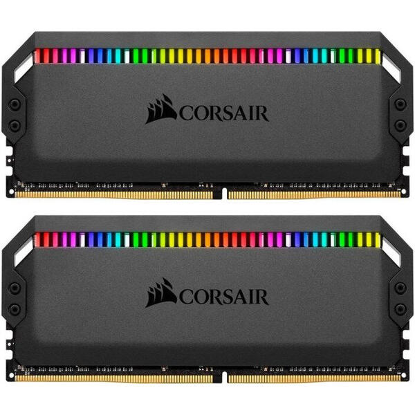 Memorie Corsair Dominator Platinum RGB 32GB, DDR4, 3000MHz, CL15, 1.35V Kit Dual Channel