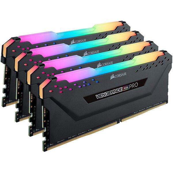 Memorie Corsair Vengeance RGB PRO 32GB DDR4 3600MHz CL18 Kit Quad Channel