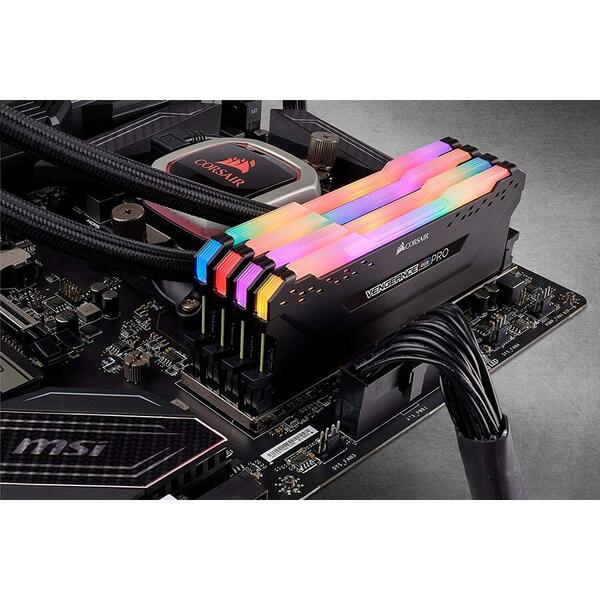 Memorie Corsair Vengeance RGB PRO 32GB DDR4 3600MHz CL18 Kit Quad Channel