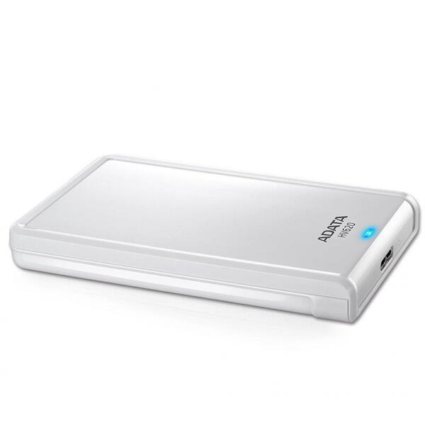 Hard Disk Extern A-DATA HV620S Slim 1TB 2.5 inch USB 3.1 White