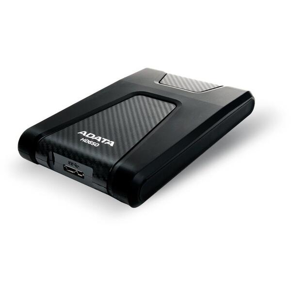 Hard Disk Extern ADATA DashDrive Durable HD650 1TB 2.5 inch USB 3.0 black