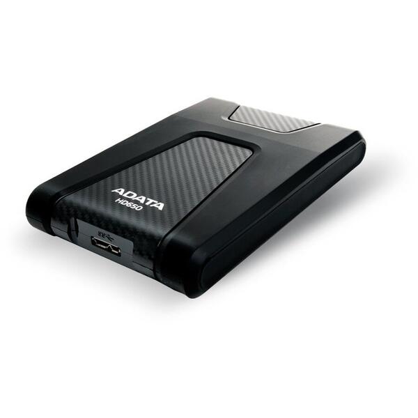 Hard Disk Extern A-DATA DashDrive Durable HD650 1TB 2.5 inch USB 3.0 black