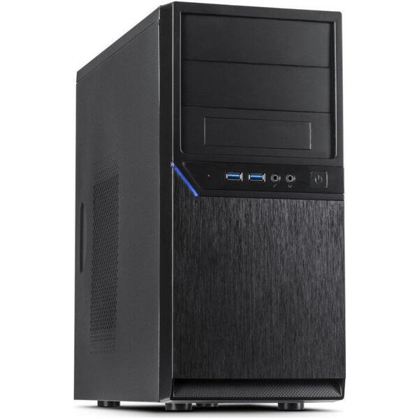 Carcasa Inter-Tech IT-6805, MiniTower, Fara sursa, Negru