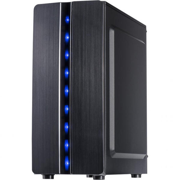 Carcasa Inter-Tech Thunder, MiddleTower, Fara sursa, Negru