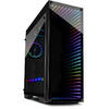 Carcasa Inter-Tech X-908 Infini2, Tempered Glass, MiddleTower, Fara sursa, Negru