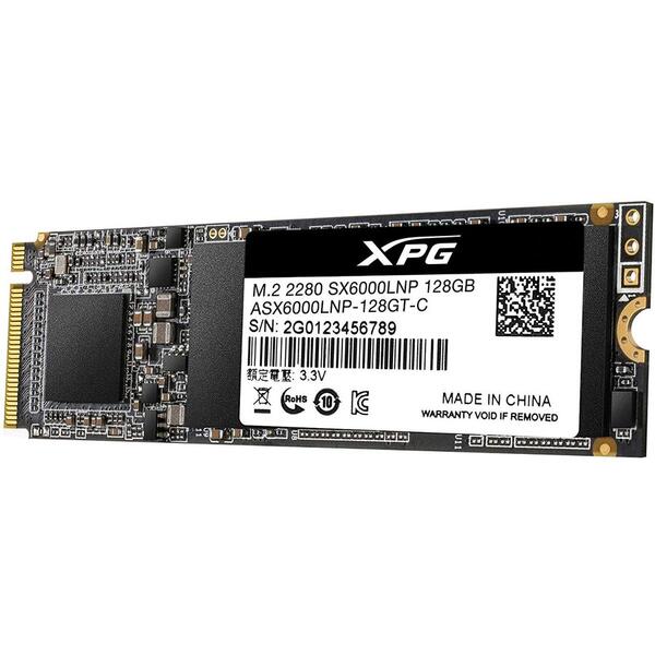 SSD A-DATA SX6000 Lite 128GB PCI Express 3.0 x4 M.2 2280