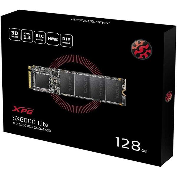 SSD A-DATA SX6000 Lite 128GB PCI Express 3.0 x4 M.2 2280