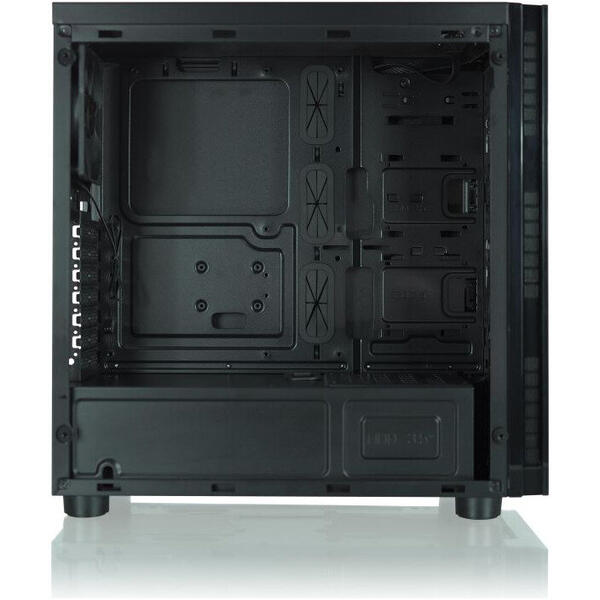 Carcasa Riotoro CR500, Tempered Glass, MiddleTower, Fara sursa, Negru