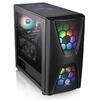 Carcasa Thermaltake Commander C34 TG ARGB, Tempered Glass, MiddleTower, Fara sursa, Negru