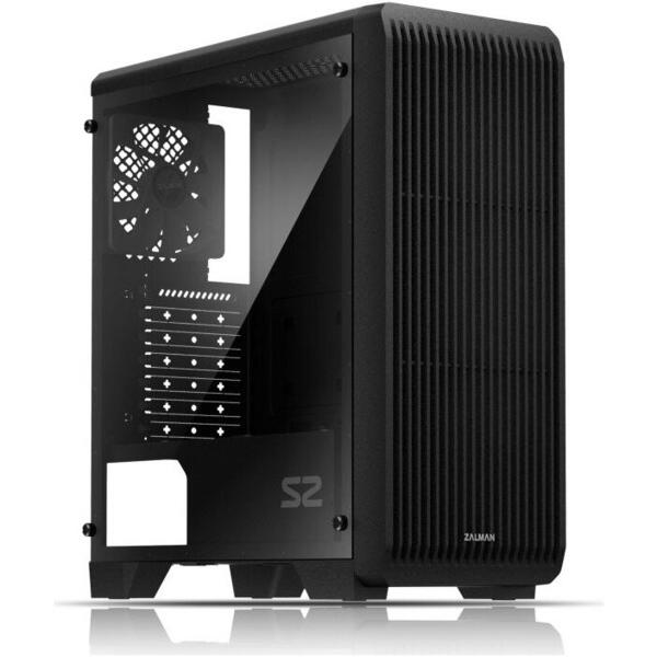 Carcasa Zalman S2, MiddleTower, Fara sursa, Negru