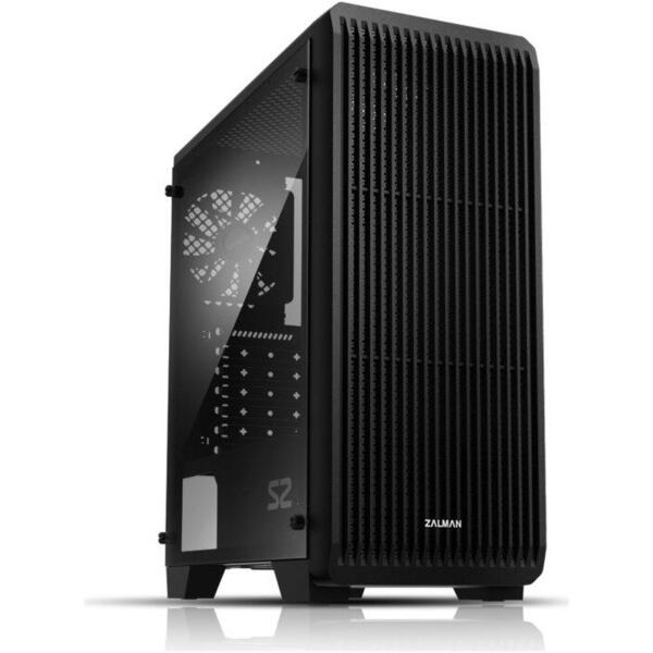 Carcasa Zalman S2, MiddleTower, Fara sursa, Negru