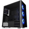 Carcasa Thermaltake V200, Tempered Glass, MiddleTower, Fara sursa, Negru