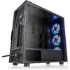 Carcasa Thermaltake Versa J23, Tempered Glass, MiddleTower, Fara sursa, Negru