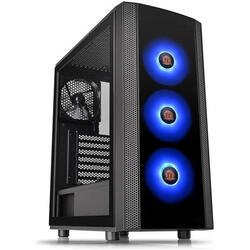 Carcasa Thermaltake Versa J25, Tempered Glass, MiddleTower, Fara sursa, Negru