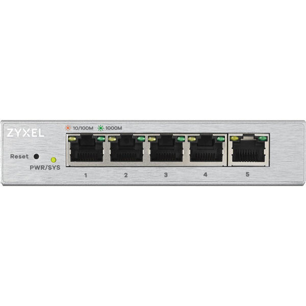 Switch ZyXEL Gigabit GS1200-5, 5x LAN, 10/100/1000 Mbps