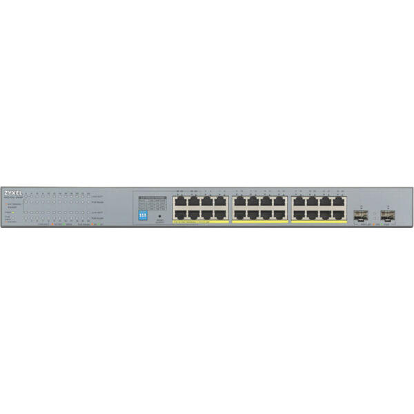 Switch ZyXEL Gigabit GS1300-26HP, 24x LAN, 2xSFP, PoE