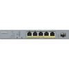 Switch ZyXEL Gigabit GS1350-6HP, 5x LAN, 1x SFP, 10/100/1000 Mbps