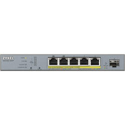 Switch ZyXEL Gigabit GS1350-6HP, 5x LAN, 1x SFP, 10/100/1000 Mbps
