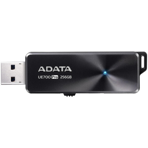 Memorie USB A-DATA UE700 Pro, 256GB, USB 3.1, Negru