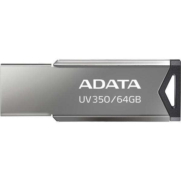 Memorie USB ADATA UV350, 64GB, USB 3.2, Silver