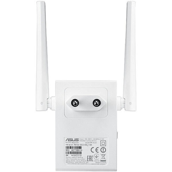 Access Point Asus Bridge/Range Extender RP-AC51 Dual-Band, 2 antene