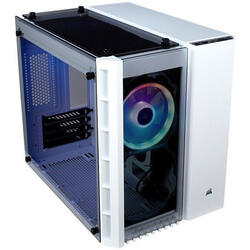 Carcasa Corsair Crystal Series 280X, Tempered Glass, CubeTower, Fara sursa, RGB, White
