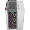 Carcasa Corsair Crystal Series 680X, Tempered Glass, MiddleTower, Fara sursa, RGB, ​White