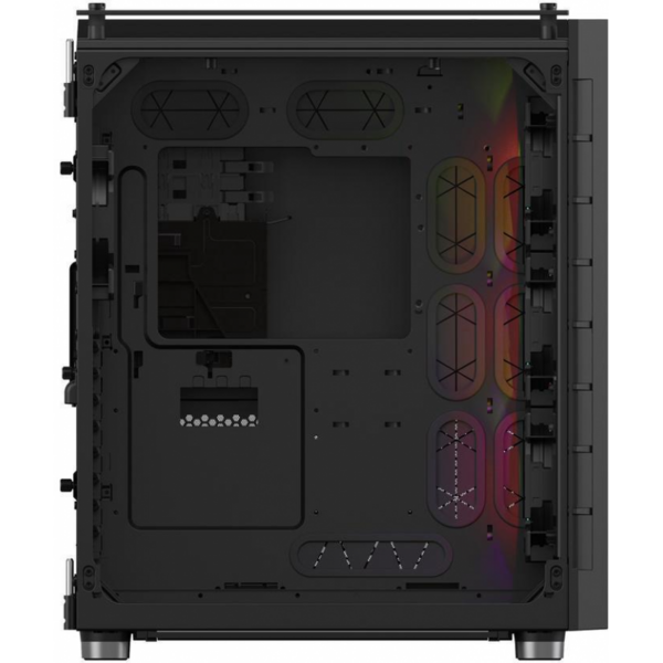 Carcasa Corsair Crystal Series 680X, Tempered Glass, MiddleTower, Fara sursa, RGB, ​Black