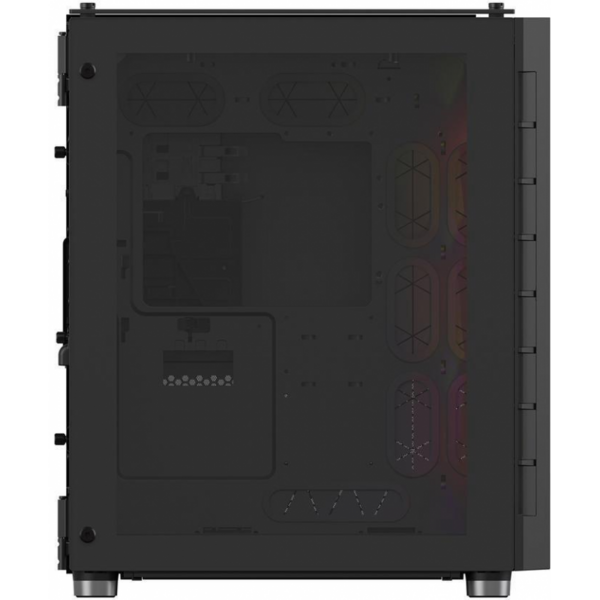 Carcasa Corsair Crystal Series 680X, Tempered Glass, MiddleTower, Fara sursa, RGB, ​Black