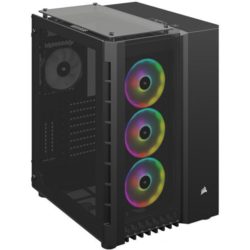 Crystal Series 680X, Tempered Glass, MiddleTower, Fara sursa, RGB, ​Black