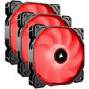 Ventilator PC Corsair Air Series AF120 LED Red 120mm, Triple Pack