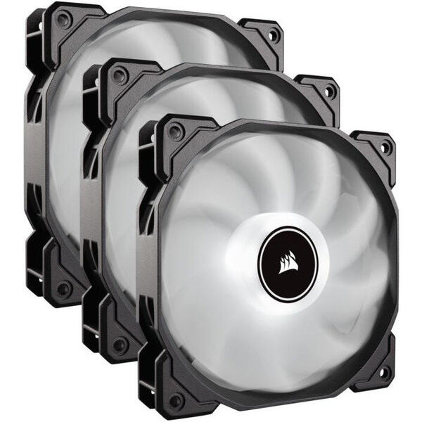 Ventilator PC Corsair Air Series AF120 LED White 120mm, Triple Pack