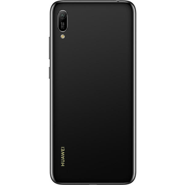 Smartphone Huawei Y6 (2019), 6.09 inch, Ecran HD+, Quad Core, 32GB, 2GB RAM, Dual SIM, 4G, Midnight Black
